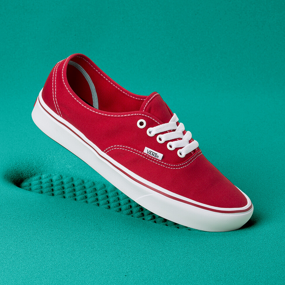 vans shoes color red